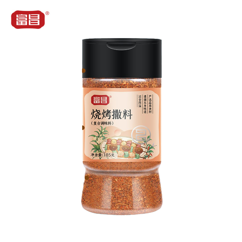 富昌 烧烤料 烧烤撒料185g 空气炸锅调味料 烤料孜然粉撒料烤串调料