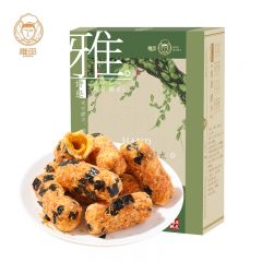 雅觅 海苔肉松奶酥200g 小零食点心办公室下午茶 手工休闲食品独立包装