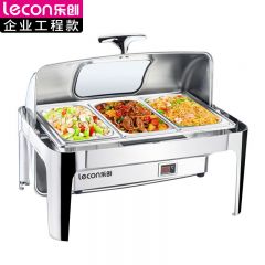 乐创（lecon） 商用餐炉暖汤煲三格13L自助餐炉数显电热款 LC-J-APBFL13SX