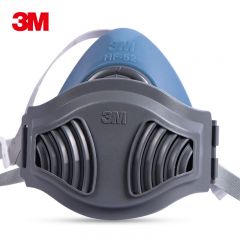 3M HF-5217 防尘半面罩 硅胶材质 配合滤棉滤毒盒使用
