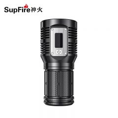 神火（SupFire） 强光手电筒 大功率超亮3000流明远射LED灯 家用户外防水巡逻 M5