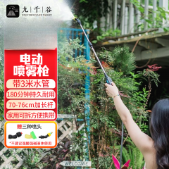 九千谷电动浇花水枪充电喷雾器方便携带家用园艺自动打药长杆喷枪壶 电动浇花水枪+3米水管+配件2249
