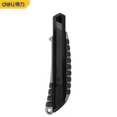 得力（deli） 美工刀小型黑刃铝合金美工刀3件套DL4256-3