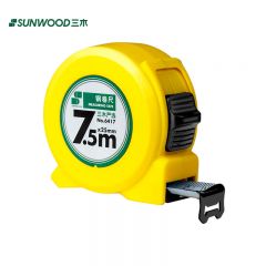三木(SUNWOOD) 7.5m*25mm钢卷尺盒尺伸缩尺米尺公制 钢卷尺 单个装 6417