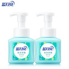 蓝月亮  抑菌率99.9% 长效抑菌温和护手 绵密泡沫 多香味 鲜果薄荷-255ml*2洗手液