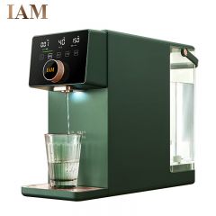 IAM 熟水机即热式饮水机反渗透过滤加热净水器家用台式小型直饮加热一体3秒喝上凉白开X6G绿色