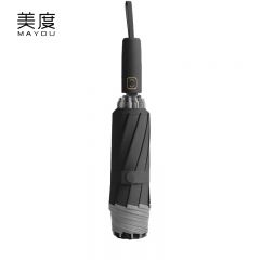 美度（MAYDU） M3362全自动反向折叠伞加固防风晴雨两用伞三折10骨雨伞雅致黑