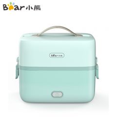 小熊（Bear） DFH-B12E1电热饭盒加热饭盒可插电双层便携式不锈钢保温饭盒上班族带饭热饭神器办公室自热饭盒 1.2L
