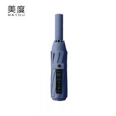 美度（MAYDU） M3315黑胶全自动10骨太阳伞防晒防紫外遮阳伞女晴雨两用雨伞深海蓝
