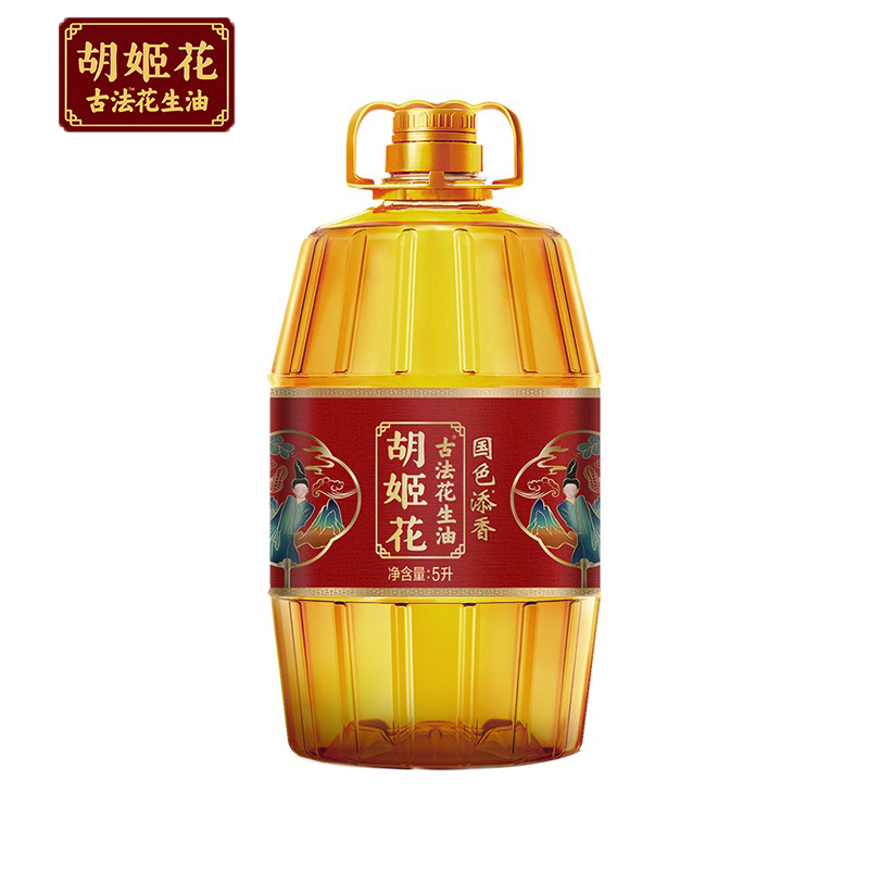 胡姬花 国色添香古法花生油5L/桶 5L桶装