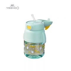 英氏（YEEHOO） S23C-biubiuman夏季杯蓝绿580ml