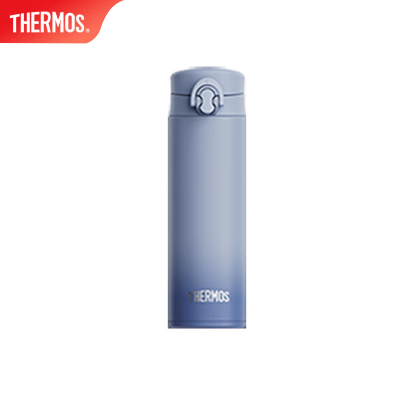 膳魔师（THERMOS） TCNF-500S BU-G水杯高真空316l不锈钢保温杯办公桌面杯直饮水杯 烟灰蓝 500ml