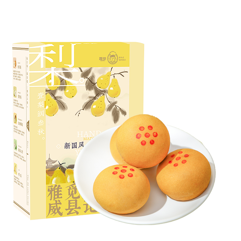 雅觅 鸭梨乳酪玫瑰饼 320g