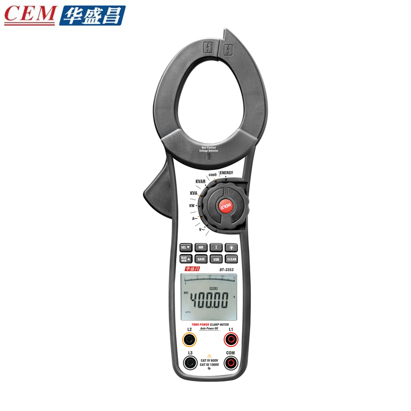 华盛昌（CEM） DT-3353数字钳形表高精度真有效值电流表