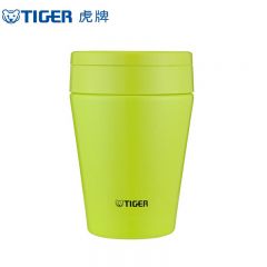 虎牌（TIGER） 304不锈钢真空保温杯焖烧杯多用型 不留指纹 MCC-B38C 380ml 苹果绿(GS)