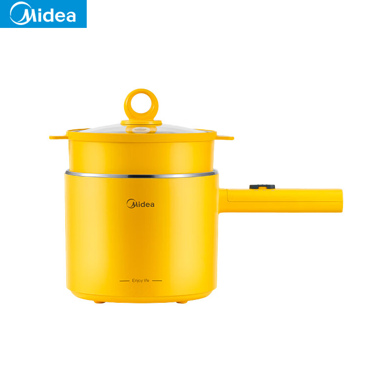 美的（Midea） XZE1604电煮锅电蒸锅小电锅多功能学生宿舍家用方便面小功率双层小煮锅