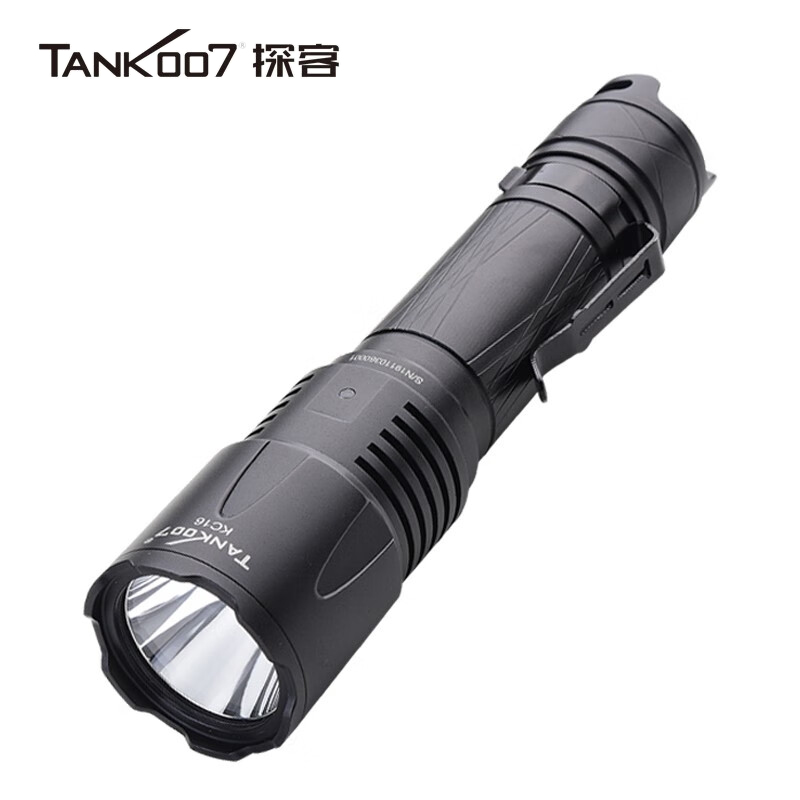 TANK007 探客 高亮手电灯TYPE-C充电4档高-中-低-闪KC16