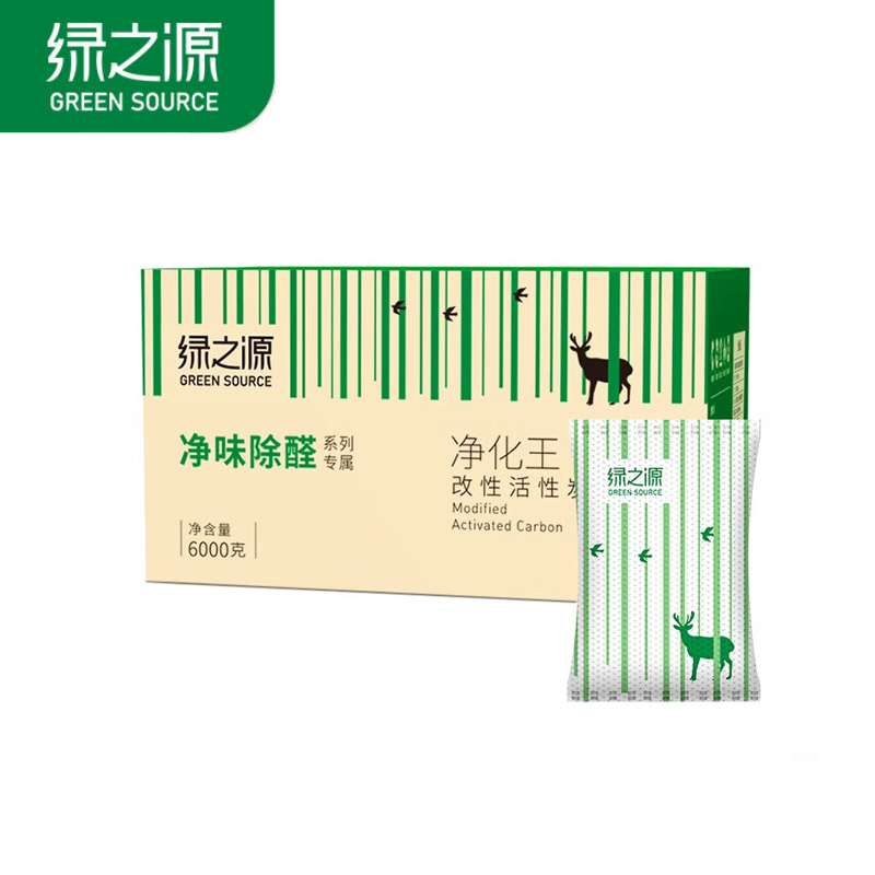 绿之源 Z-4096净化王改性活性炭6000g高效吸附多孔活性炭