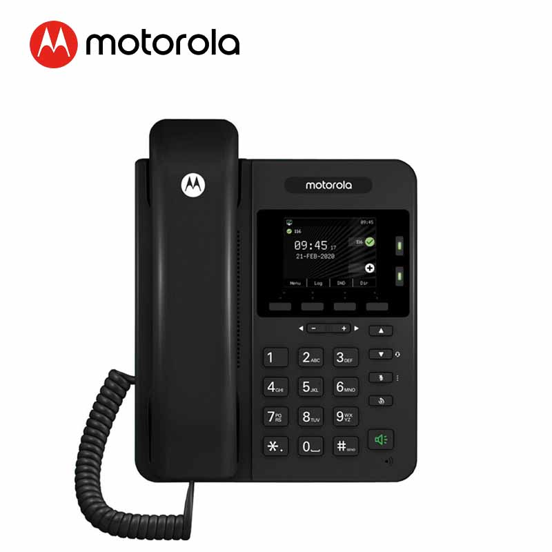 摩托罗拉（Motorola） 200IP-2P彩屏IP电话机 POE供电双SIP账号网络电话 IP语音交换机