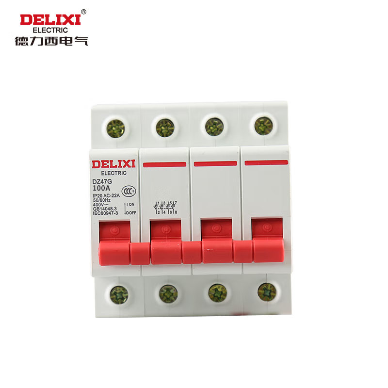 德力西电气 微型隔离开关 DZ47G-4P 100A 隔离开关 DZ47G4100