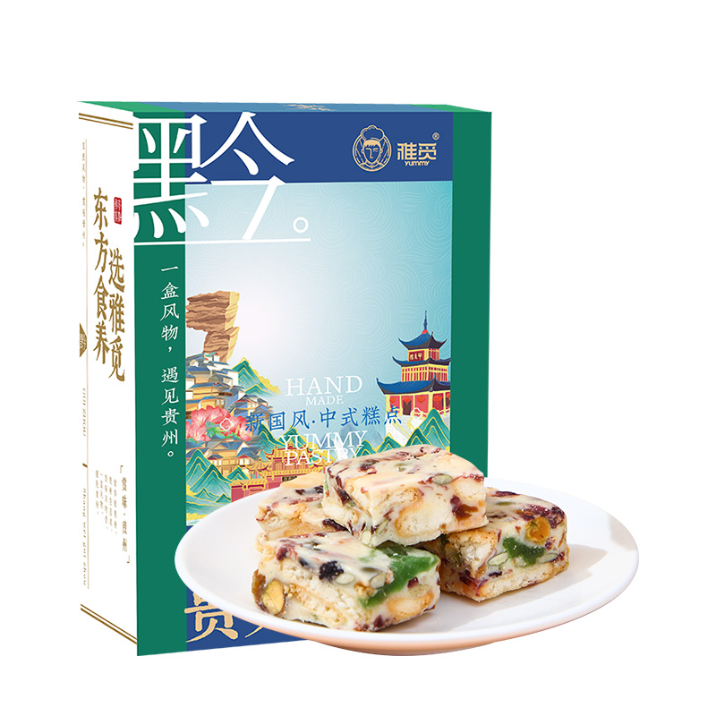 雅觅 玫瑰蓝莓综合雪花酥 300g