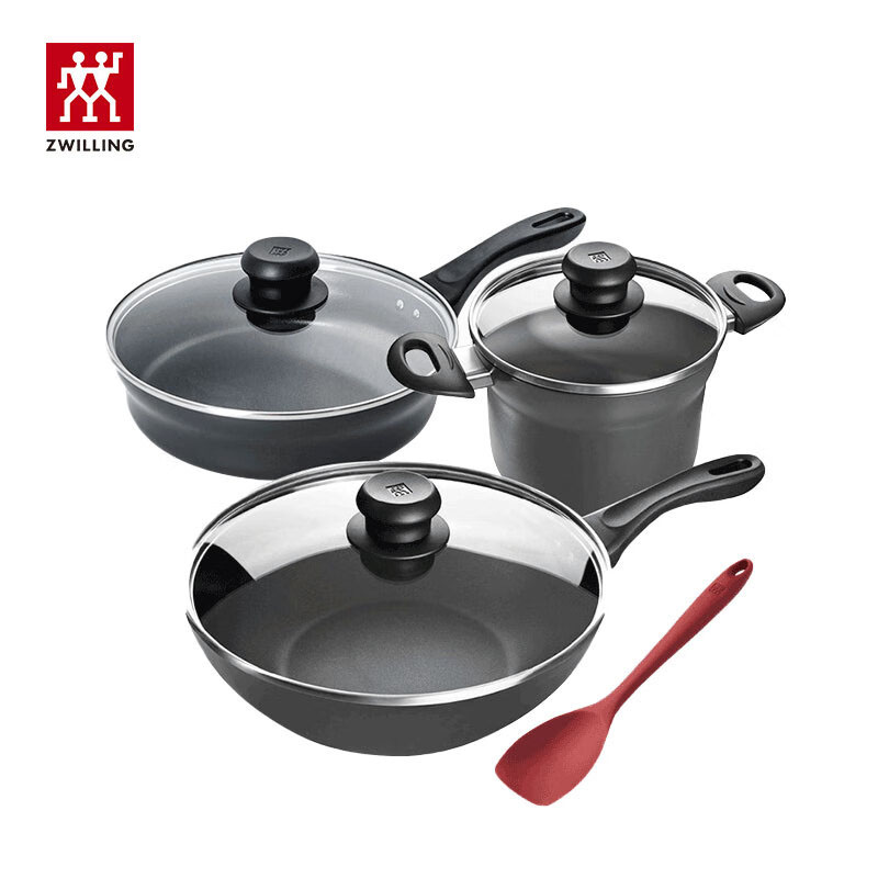 双立人（ZWILLING） Motion L不粘煮意套组 锅具套装4件套 66632-200-912