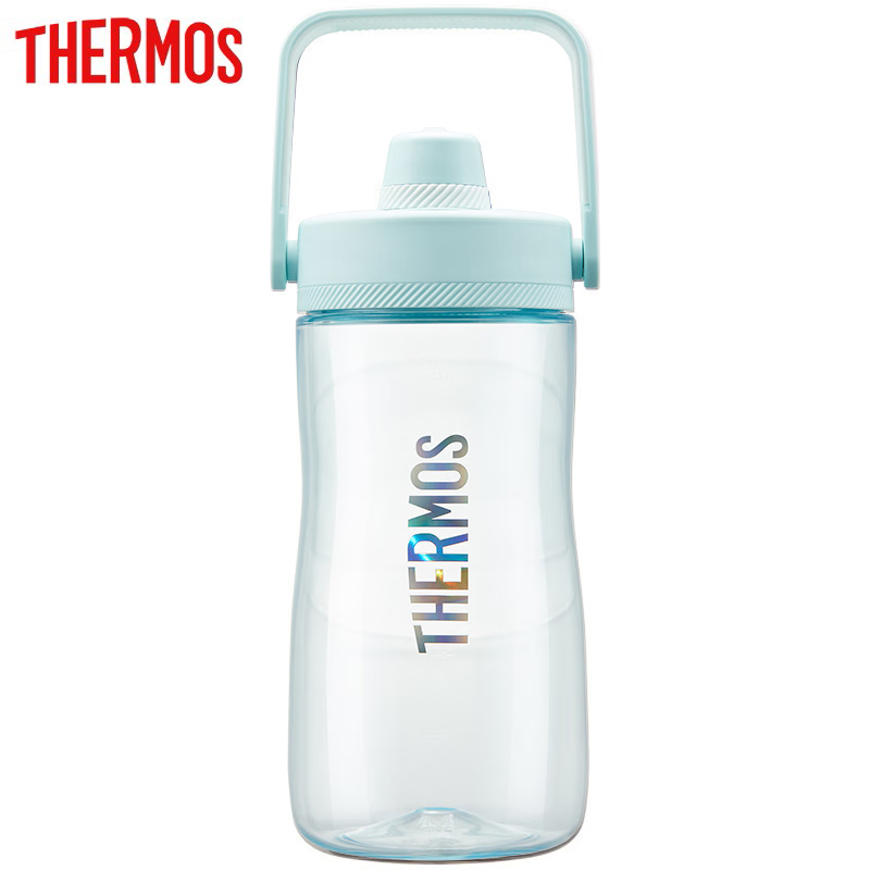 膳魔师（THERMOS） TCSP-1200 BG波波桶Tritan大容量水杯运动健身水壶户外露营旅行杯子 薄荷绿 1200ml