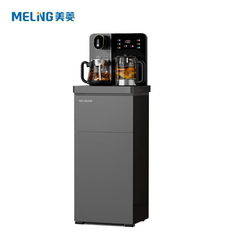 美菱（MeiLing） 语音智能大型茶吧机新款 家用多功能炫彩触屏 立式一体饮水机MY-T97 磨砂黑 温热型