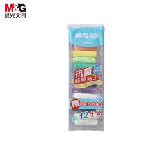 晨光（M&G） AKE039V9 文具超轻粘土儿童彩泥橡皮泥黏土小学生玩具 12+2色PLUS袋装
