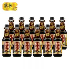 紫林 醋 山西老陈醋6.5度 500ml*12瓶 整箱 原产地玻璃瓶装山西特产手工醋