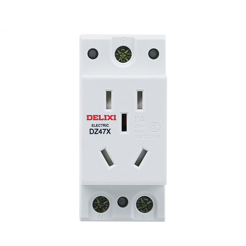 德力西电气 DZ47X模数化插座 五孔10A DZ47X510（个)