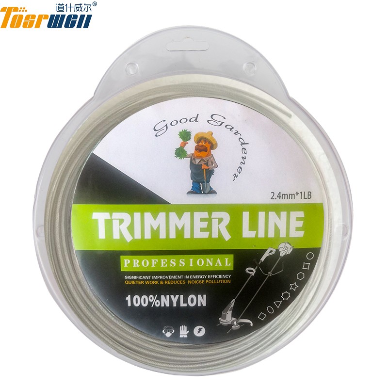 道什威尔（TOSRWELL）割草机打草绳通用尼龙圆形绳割草线 2.4mm打草绳约86米【颜色随机】 割草机配件