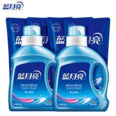 蓝月亮  薰衣草亮白洗衣液8斤套装 机洗瓶装1kg×2+袋装500g×4白衣更白彩衣更鲜艳