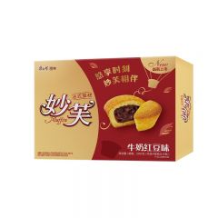康师傅 妙芙法式蛋糕牛奶红豆味200g*12 点心营养早餐代餐办公室休闲零食小吃