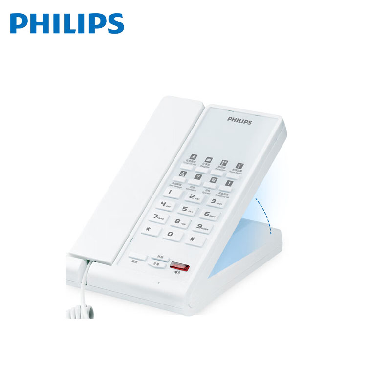 飞利浦（PHILIPS） CORD2602 酒店宾馆固定电话机座机客房内部分机 纯白