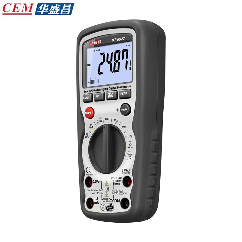 华盛昌（CEM） DT-9927手持高精度电工防烧背光数显万能表
