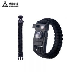 尚烤佳（Suncojia） SKJ-561户外多功能手环（多功能）求生哨打火石手链手绳登山绳