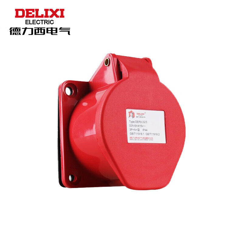 德力西电气 工业暗装插座 DEP2-325 32A 5芯 415V/个