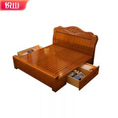 悦山 6681#双抽高箱款 海棠色1.8米