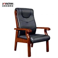 中泰（jongtay） J-U0F905C1-HE中头层牛皮会议椅 老板座椅办公室 人体工学电脑大班椅690W×680D×1100H