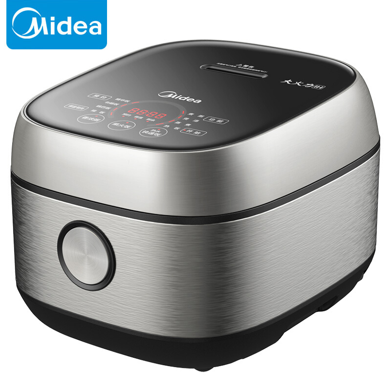 美的（Midea） 电饭煲家用5升电饭锅IH电磁加热大容量智能预约多功能海量食谱热水快饭不粘内胆 MB-FB50S701
