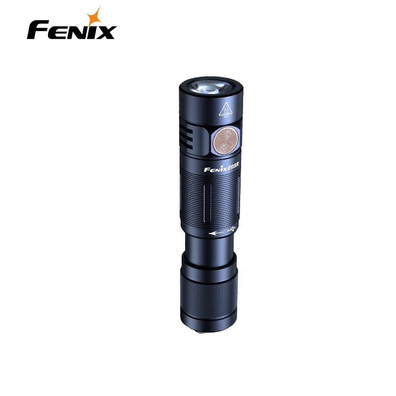 FENIX E05R迷你小手电筒强光迷你钥匙扣EDC小手电E系列 黑色（400流明）