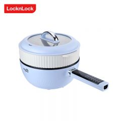 乐扣乐扣（LOCK&LOCK） EJP1447BLU 租房家用便捷多功能锅智能速热4L大容量一锅多用不沾煎炒易清洁