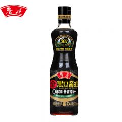 鲁花 黑豆原汁酱香酱油500ml 压榨特级零添加凉拌家用调味品
