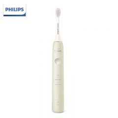 飞利浦（PHILIPS） 电动牙刷 声波震动成人充电式软毛牙刷洁齿护龈 3种模式丨淡绿色丨HX2411/03