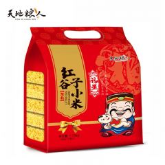 天地粮人 东北红谷子小米1750g 黄小米 小米粥 五谷杂粮 粥米粥料 350g*5小包 礼袋装