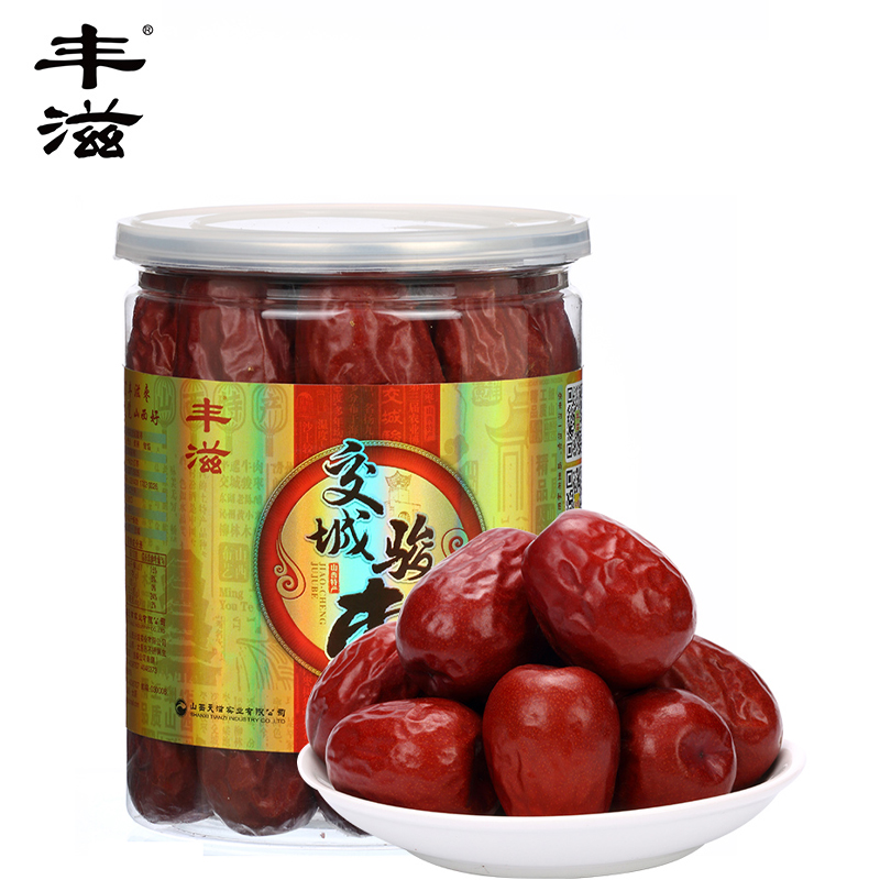 丰滋 山西特产大枣礼盒装红枣休闲零食 交城骏枣342g