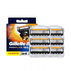 吉列（Gillette）  锋隐致顺刀片6刀头灵活贴面有效刮剃面积大
