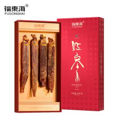 福东海 红参80克 20克x4支 精选吉林长白山人参 红蔘可切片 滋补送礼