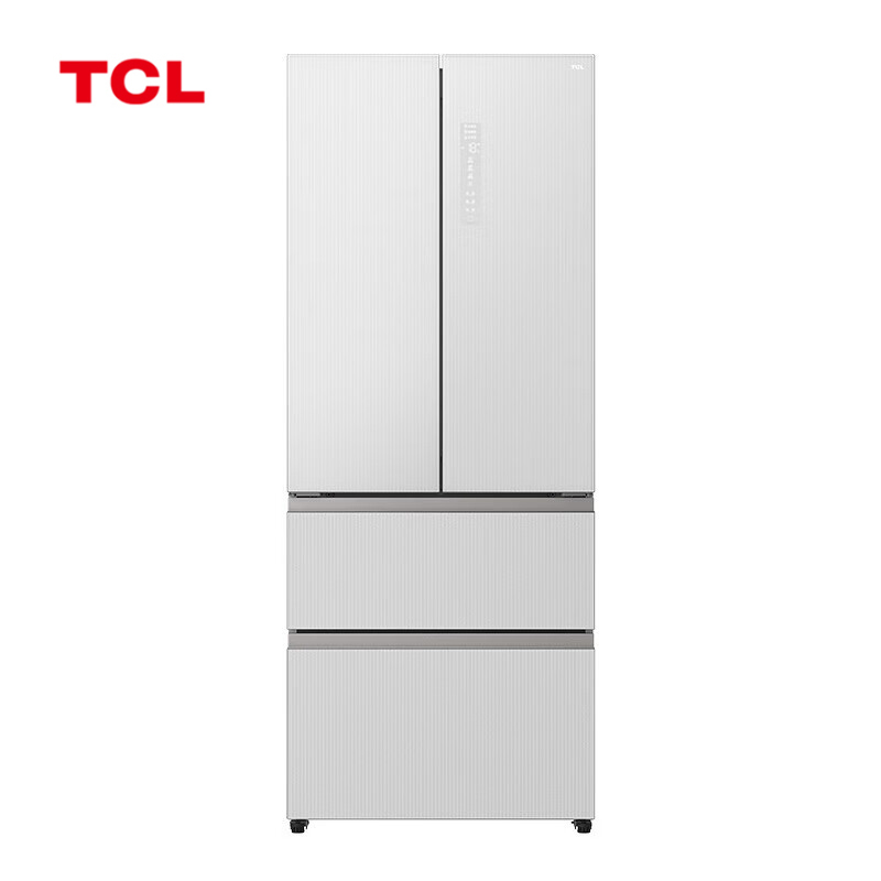 TCL R413P10-DQ一级能效413升法式超薄平嵌冰箱 0缝隙嵌入 58cm超薄设计 -40℃晶态膜锁鲜